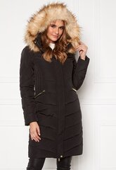 Happy Holly moteriškas paltas RACHEL, juodas 44/46 kaina ir informacija | Paltai moterims | pigu.lt