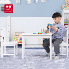 Vaikiškų baldų rinkinys "Phoohi", baltas kaina ir informacija | Vaikiškos kėdutės ir staliukai | pigu.lt