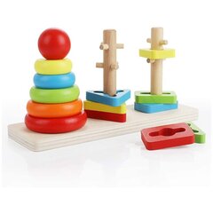 Деревянная головоломка Montessori  цена и информация | Развивающие игрушки | pigu.lt