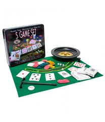 Penkių žaidimų rinkinys kaina ir informacija | Azartiniai žaidimai, pokeris | pigu.lt
