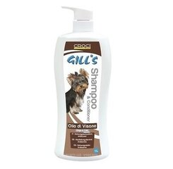 Croci Gill&#039;s šampūnas – kondicionierius 2IN1, 1l kaina ir informacija | Kosmetinės priemonės gyvūnams | pigu.lt