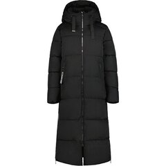 Luhta moteriškas paltas HEINIS, juodas kaina ir informacija | Paltai moterims | pigu.lt