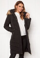 Happy Holly moteriškas paltas RACHEL, juodas kaina ir informacija | Paltai moterims | pigu.lt