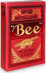 Bicycle Bee Metalluxe Red No92 žaidimo kortos kaina ir informacija | Azartiniai žaidimai, pokeris | pigu.lt