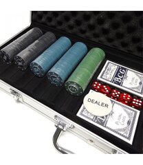 Didelis pokerio rinkinys lagaminėlyje, 500 vnt kaina ir informacija | Azartiniai žaidimai, pokeris | pigu.lt