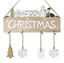 Kalėdinė dekoracija "Merry Christmas", 20 cm kaina ir informacija | Kalėdinės dekoracijos | pigu.lt