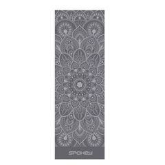 Jogos kilimėlis Spokey Mandala, 200x61x0,4 cm, pilkas kaina ir informacija | Jogos prekės | pigu.lt