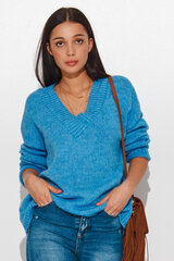 Megztinis moterims Numinou, mėlynas kaina ir informacija | Megztiniai moterims | pigu.lt
