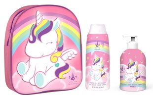 Набор Eau My Unicorn для девочек: рюкзак + мыло для рук, 500 мл + гель для душа, 300 мл цена и информация | Косметика для мам и детей | pigu.lt