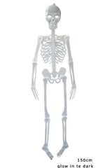 Скелет (150 см) цена и информация | Карнавальные костюмы | pigu.lt