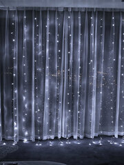 Рождественский занавес 300 LED Сосульки, 11 м, разноцветный цена и информация | Гирлянды | pigu.lt