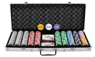 Pokerio rinkinys lagaminelyje „Texas Strong Poker“, 500 žetonų + lagaminas kaina ir informacija | Azartiniai žaidimai, pokeris | pigu.lt