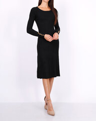 Suknelė su kašmyru ir vilna moterims Moni &amp; Co, juoda kaina ir informacija | Suknelės | pigu.lt