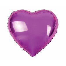 Folinis balionas Širdelė, rožinis, 18”