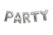 Folinių balionų rinkinys Party, sidabrinis, 35 cm