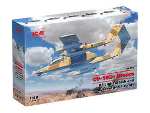 Klijuojamas Modelis ICM 48301 Light attack and observation aircraft OV-10D+ Bronco 1/48 kaina ir informacija | Klijuojami modeliai | pigu.lt