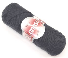 Нитки для вязания LANOSO Bonito 100г; цвет темно-серый 993 цена и информация | Принадлежности для вязания | pigu.lt