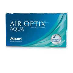 Mėnesiniai kontaktiniai lęšiai Air Optix Aqua, 6 vnt. kaina ir informacija | Kontaktiniai lęšiai | pigu.lt