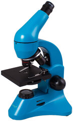Микроскоп Levenhuk Rainbow, синего цвета, 50 л цена и информация | Телескопы и микроскопы | pigu.lt
