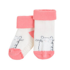Cool Club kojinės mergaitėms, CHG2400483, balta-rožinė kaina ir informacija | Kojinės, pėdkelnės kūdikiams | pigu.lt