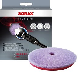 Полировальный круг из гибридной овчины Sonax 143 DA цена и информация | Чистящие салфетки | pigu.lt