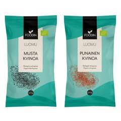 Foodin ekologiška juodoji ir raudonoji kvinoja, 2 X 500 g kaina ir informacija | Kruopos, dribsniai, košės | pigu.lt