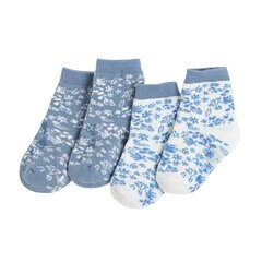 Cool Club neslystančios kojinės mergaitėms, 2 vnt., CHG2400492-00, balta/mėlyna kaina ir informacija | Kojinės, pėdkelnės kūdikiams | pigu.lt