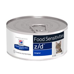 Hills Prescription Diet Feline z/d konservai katėms, 156g kaina ir informacija | Konservai katėms | pigu.lt