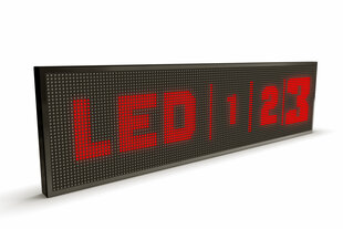 LED švieslentė, 96x16 cm, diodai raudonos spalvos, slim kaina ir informacija | Švieslentės | pigu.lt