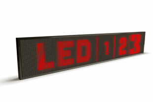 LED švieslentė, 128x16 cm, diodai raudonos spalvos, slim kaina ir informacija | Švieslentės | pigu.lt