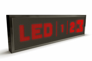 LED švieslentė, 128x32 cm, diodai raudonos spalvos, lauko kaina ir informacija | Švieslentės | pigu.lt