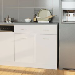 Virtuvės stalviršis, 80x60x2,8cm, pilkas kaina ir informacija | Virtuvės stalviršiai | pigu.lt