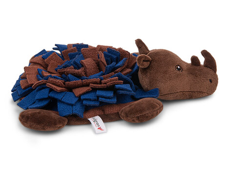 Vadigran Rhinoceros žaislas šuniui-interaktyvus pliušinis raganosis, 27cm kaina ir informacija | Žaislai šunims | pigu.lt