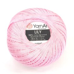 Mezgimo siūlai YarnArt Lily; spalva ružava 5046 kaina ir informacija | Mezgimui | pigu.lt