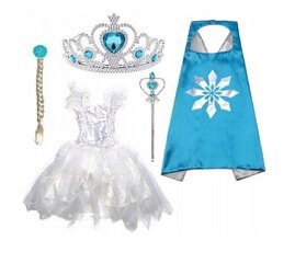 Платье «Frozen Elza» с аксессуарами цена и информация | Карнавальные костюмы | pigu.lt