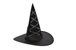 Шляпа ведьмы, черный/серебристый цена и информация | Карнавальные костюмы | pigu.lt