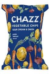 Daržovių traškučiai Chazz, grietinėlės ir svogūnų skonio, 75 g kaina ir informacija | Užkandžiai, traškučiai | pigu.lt