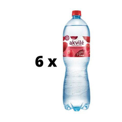 Stalo vanduo Akvilė Raudonųjų uogų mix, 1,5 L x 6 vnt. pakuotė kaina ir informacija | Vanduo | pigu.lt