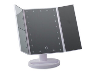 Kosmetinis veidrodis su LED apšvietimu ir priartinimu kaina ir informacija | Vonios kambario aksesuarai | pigu.lt