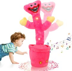 Dainuojantis ir šokantis Huggy Wuggy kaktusas, rožinis, LT kaina ir informacija | Lavinamieji žaislai | pigu.lt