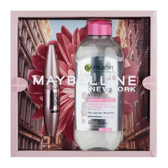 Товар с повреждённой упаковкой. Набор Maybelline New York: тушь Lash Sensational + мицеллярная вода Garnier Skin Naturals цена и информация | Духи и косметика с поврежденной упаковкой | pigu.lt