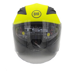 Paspirtuko šalmas BHR DOUBLE, geltona su juoda linija цена и информация | Шлемы для мотоциклистов | pigu.lt