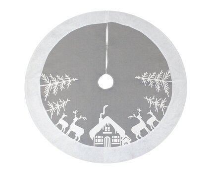 Ziemassvētku eglītes paklājai Ø 90 cm (ZR-DCRS) 2219 kaina ir informacija | Kalėdinės dekoracijos | pigu.lt