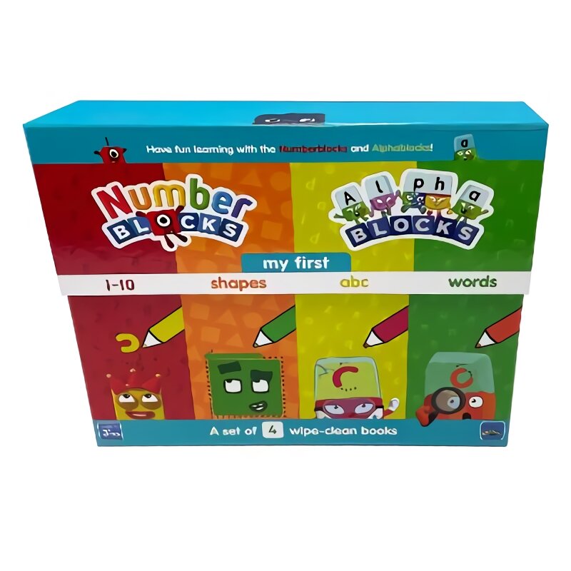 Numberblocks and Alphablocks My First Numbers and Letters Set (4 wipe