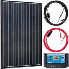 Moderni saulės baterija 100W 12V kaina ir informacija | Komponentai saulės jėgainėms | pigu.lt