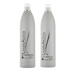 Keratino terapijos rinkinys plaukams LAMINAKTIVA: šampūnas 500 ml + kondicionierius 500 ml kaina ir informacija | Šampūnai | pigu.lt