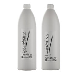 Keratino terapijos rinkinys plaukams LAMINAKTIVA: šampūnas 1000 ml + kondicionierius 1000 ml kaina ir informacija | Šampūnai | pigu.lt