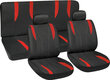 Sėdynių užvalkalai, juoda-raudona