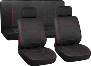 Sėdynių užvalkalai, juoda-raudona kaina ir informacija | Sėdynių užvalkalai, priedai | pigu.lt