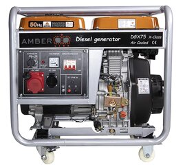 Dyzelinis generatorius Amber-Line DGX75 X-Class, 6.0kW, 230/400V kaina ir informacija | Elektros generatoriai | pigu.lt